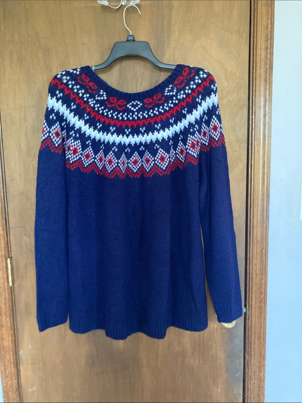 Inner circle crewneck sweater with fair isle like print casual business size 3X - Picture 14 of 17